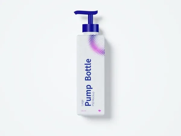Mockup Featuring Standing Large Pump Bottle 1