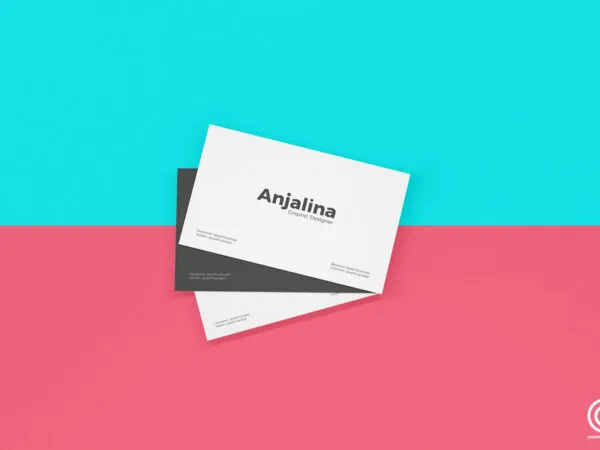 Mockup Featuring Three Business Cards in Top View 1