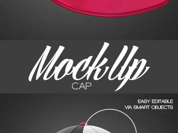 Mockup Featuring a 34 View of a Snapback Cap 1