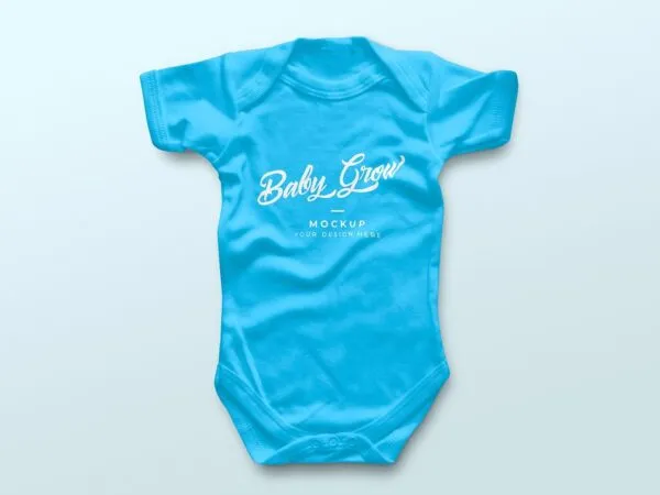 Mockup Featuring a Baby Grow Sleepsuit 1