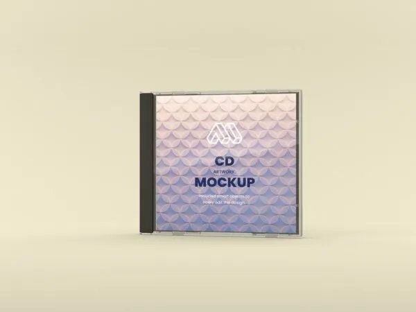 Mockup Featuring a Closed CD Jewel Case 1