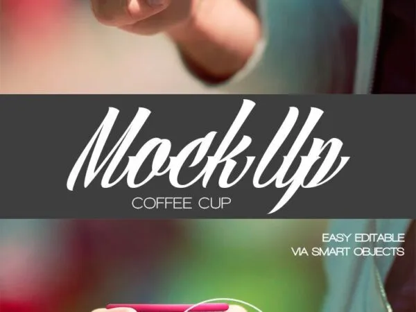 Mockup Featuring a Hand Holding a Disposable Hot Cup 1