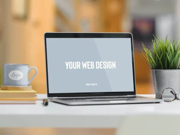 Mockup Featuring a Mug and a Laptop 1
