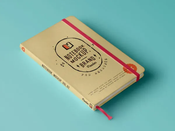 Mockup Featuring a Perspectives Classic Notebook 1