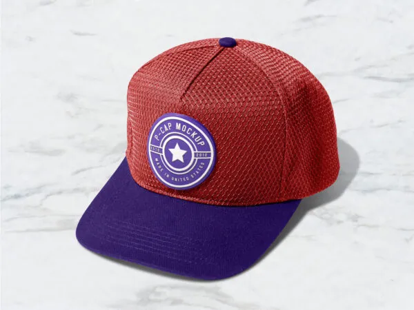 Mockup Featuring a Polyester Mesh Breathable Baseball P Cap 1
