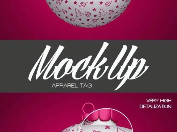 Mockup Featuring a Simple Christmass Ball 1