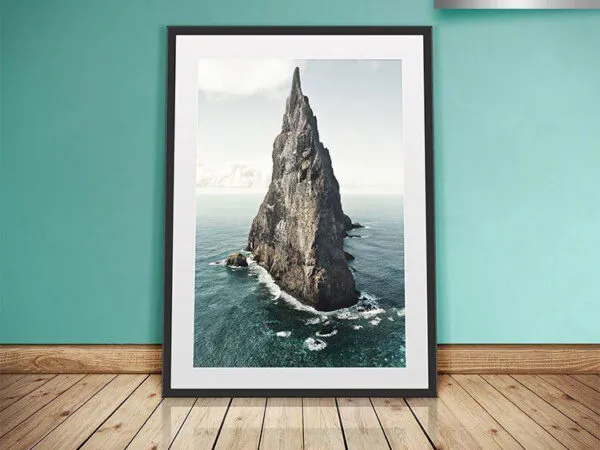 Mockup Featuring a Simple Frame Leaning Against the Wall 1