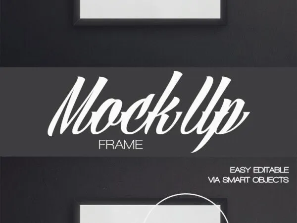 Mockup Featuring a Simple Square Frame 1
