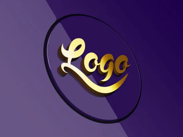 Mockup Featuring a Three Dimensional Logo 1