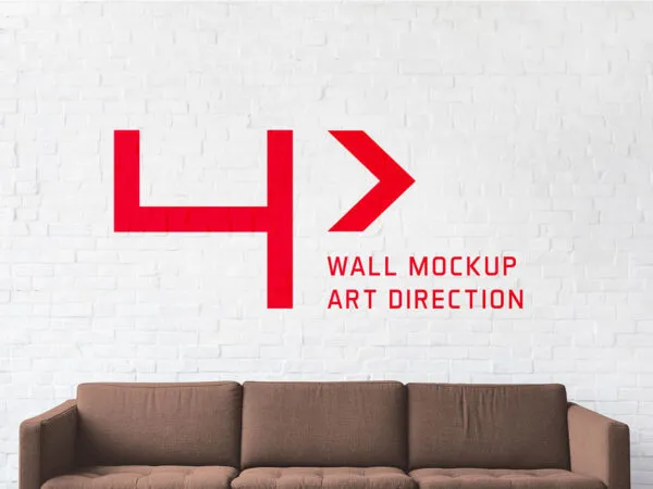 Mockup Featuring a White Brick Interior Wall 1