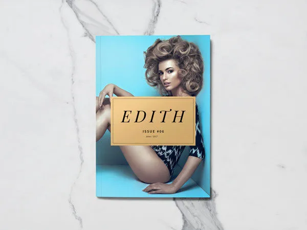 Mockup Front Back Cover and Inner Page of A5 Sized Magazine 1