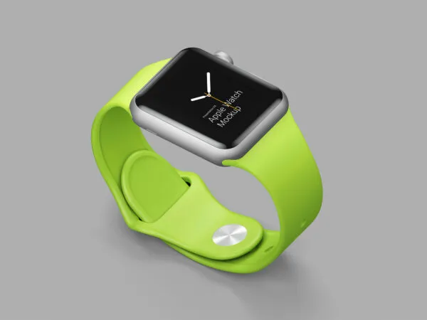 Mockup Set of an Apple Watch in Different Materials 1