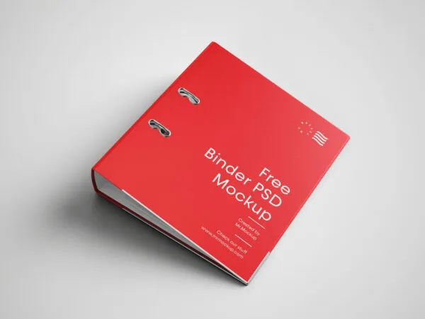 Mockup Showcasing Cover of a Closed Binder 1