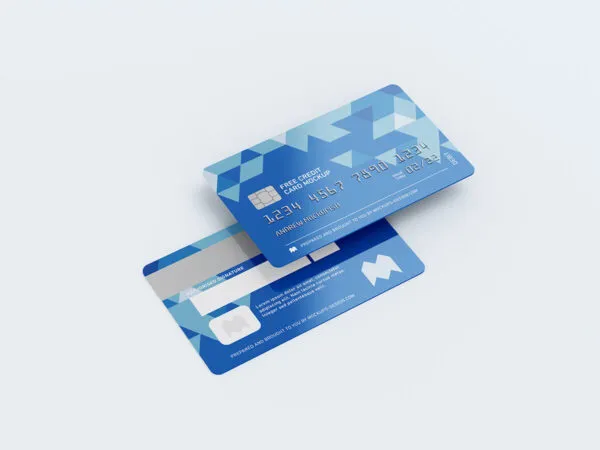 Mockup Showcasing Credit Card in Several Angles 1