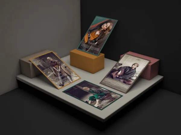 Mockup Showcasing Different Positions of Four Posters 1