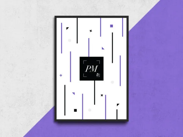 Mockup Showcasing Poster Frame on Wall 1