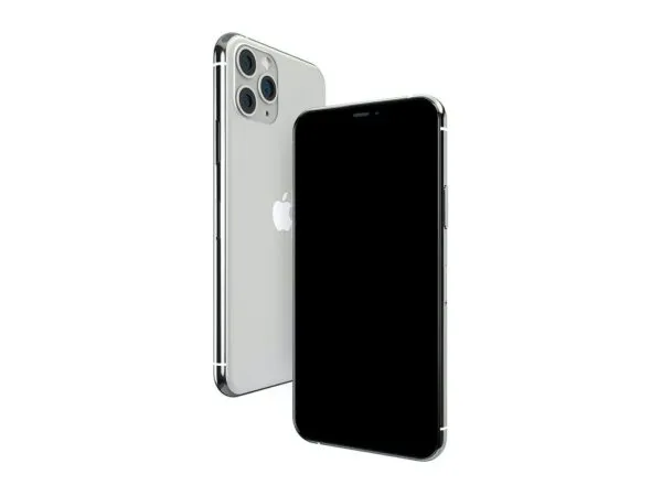 Mockup Showcasing Two Floating iPhone 11 Pro Max Back and Front View 1