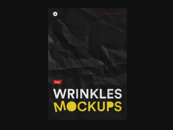 Mockup Showcasing Wrinkled Paper Various Positions 1