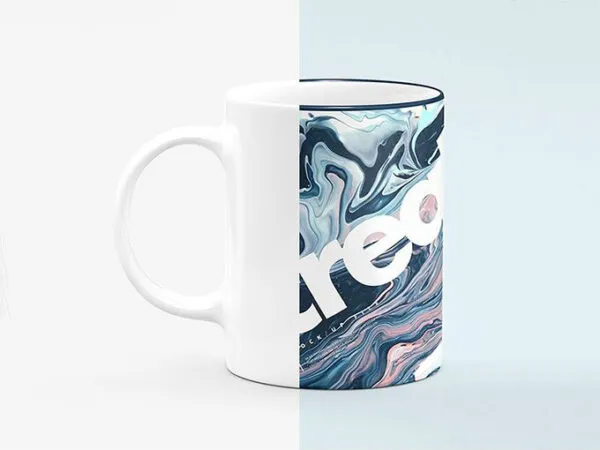 Mockup Showing Different Views of Sublimation Mug 1