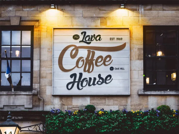 Mockup Showing Outdoor Advertising Storefront Billboard 1