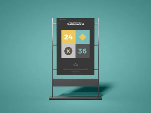 Mockup Showing Poster on Sandwiched Clasp 1