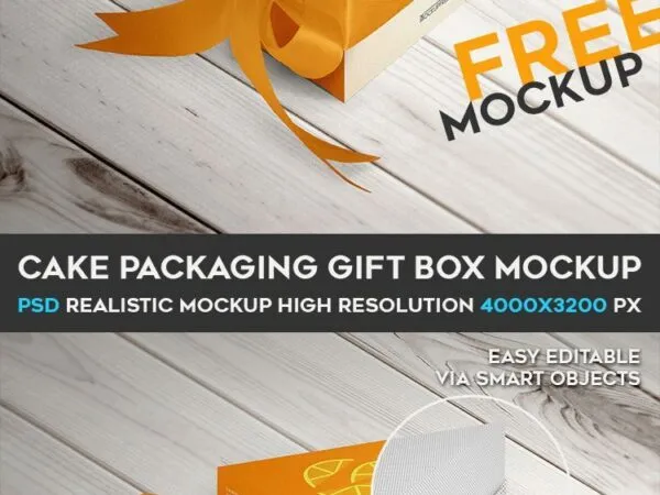 Mockup Showing Triangle Cake Packaging Gift Box with Silk Ribbon 1