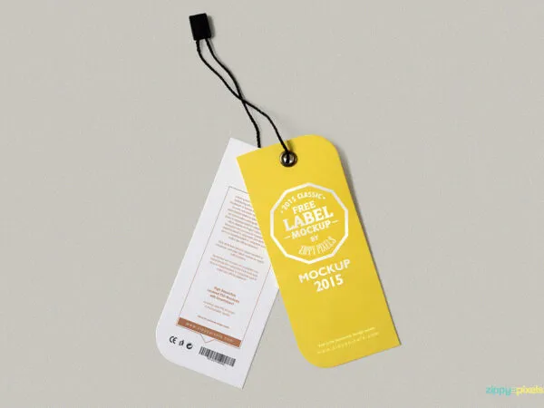 Mockup Showing Two Different Label Tags 1