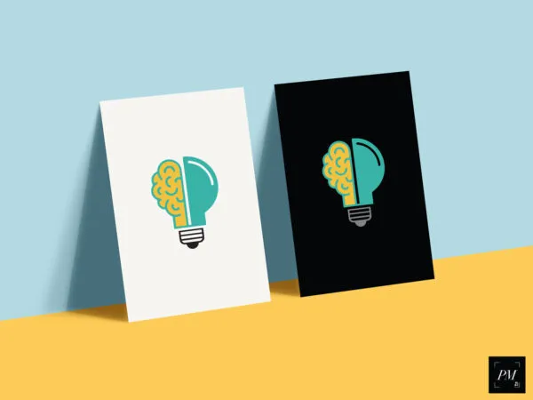 Mockup Showing Two Posters Laid on a Wall 1