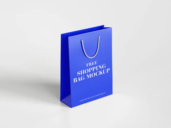 Mockup Showing Two Shopping Bags from Different Views 1