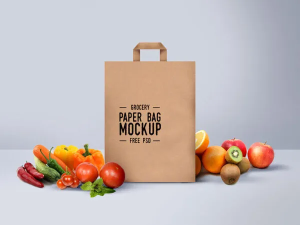Mockup Showing a Front View of a Shopping Paper Bag 1