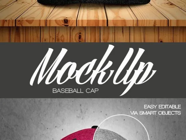 Mockup Showing a Photo Realistic Baseball Cap 1