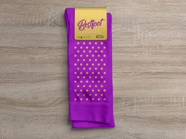 Mockup Showing a Top View of a Pair of Socks 1