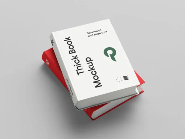 Mockup of 2 Books Placed on Each Other 1