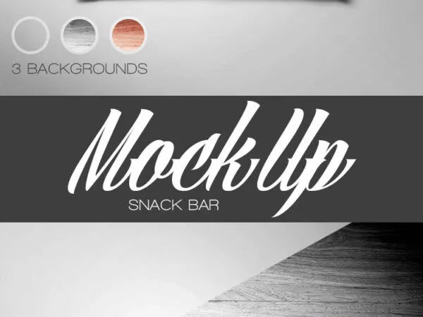 Mockup of 2 Top View Snack Bars Packaging 1