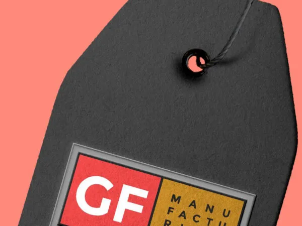 Mockup of Hangtags with Text Printed in Relief in Front View 1
