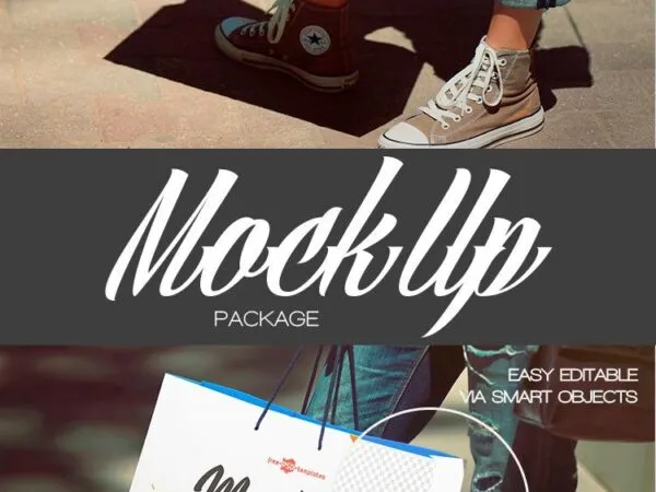 Mockup of a Bag in a Girls Hand 1