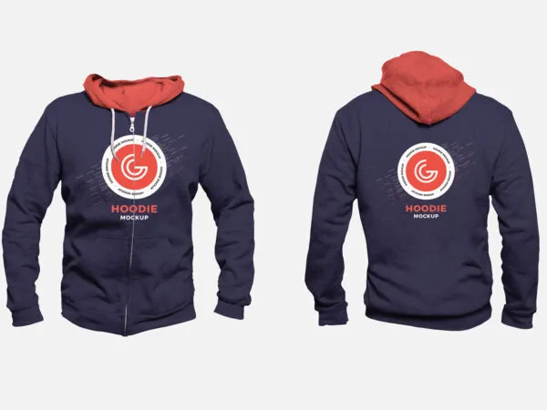 Mockup of a Floating Hoodie in the Front View 1