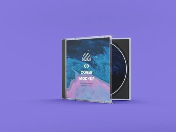 Mockup of a Half Open Jewel Case 1
