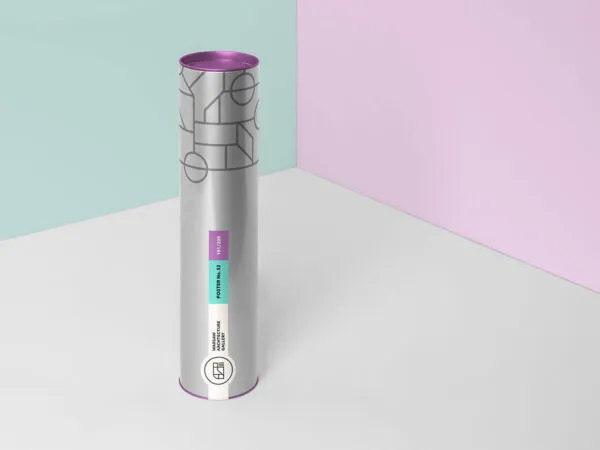 Mockup of a Long Metal Tube Packaging 1