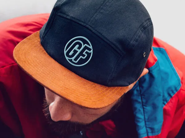 Mockup of a Man Wearing a Cap with Embroidered Logo 1
