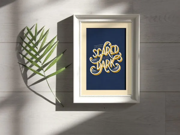 Mockup of a Photo Frame Under Natural Sunlight 1