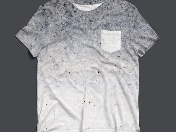 Mockup of a Pocket T Shirt Featuring Back and Front View 1