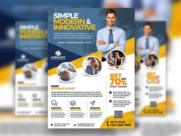 Modern Abstract Business Flyer Template 1