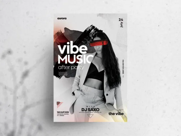 Modern After Party Flyer Template 1