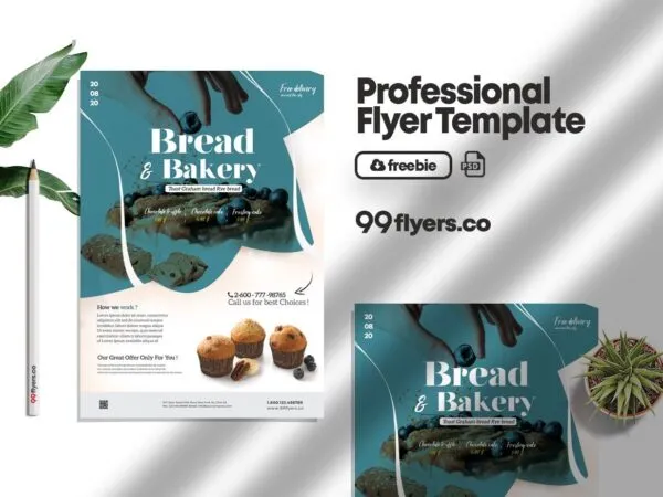 Modern Bakery Flyer Template 1
