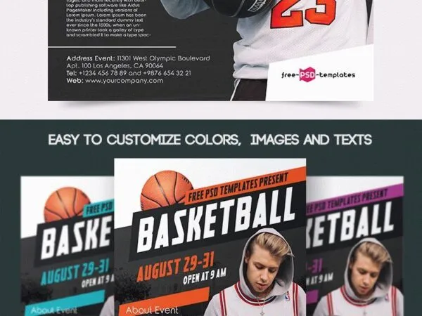 Modern Basketball Flyer Template 1