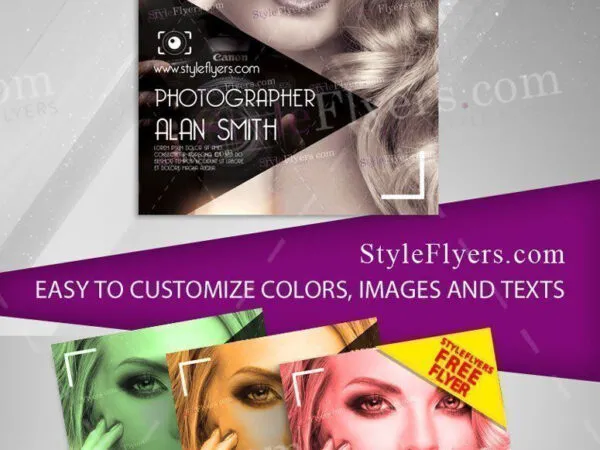 Modern Border Photography Flyer Template 1
