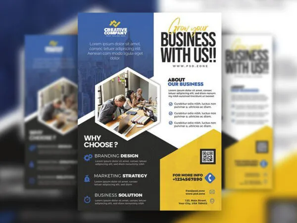 Modern Business Advertisement Flyer Template 1