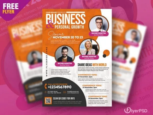 Modern Business Event Flyer Template 1