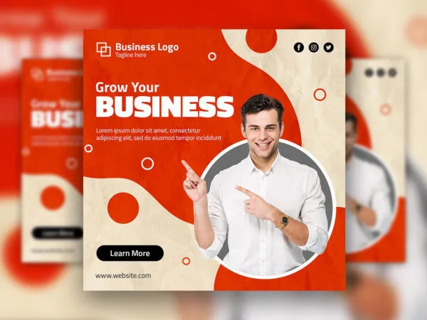 Modern Business Promotion Flyer Instagram Post Template 1